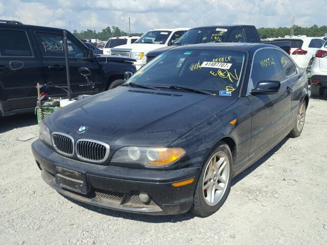 WBABD33484PL05415 - 2004 BMW 325 BLACK photo 2