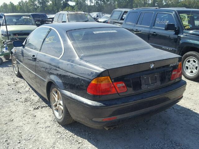 WBABD33484PL05415 - 2004 BMW 325 BLACK photo 3