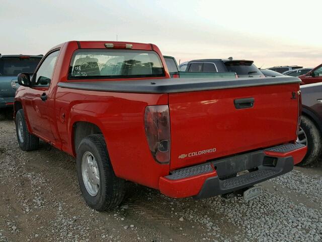 1GCCS148268111639 - 2006 CHEVROLET COLORADO RED photo 3