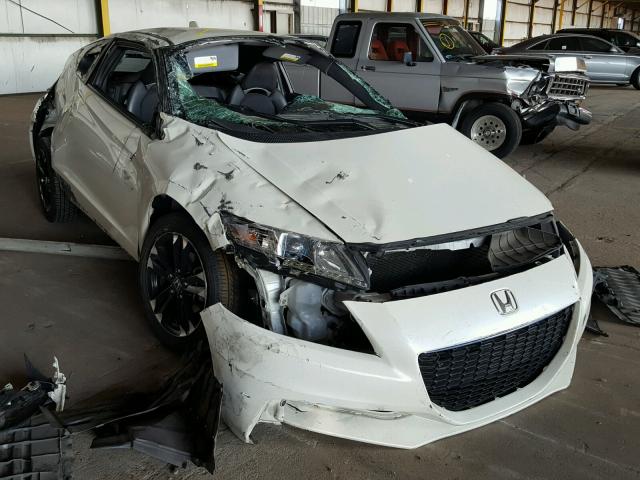 JHMZF1C66ES000574 - 2014 HONDA CR-Z EX WHITE photo 1