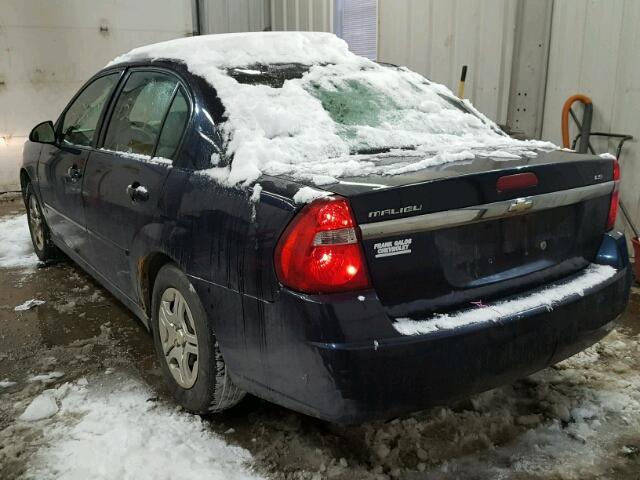 1G1ZS58F07F238955 - 2007 CHEVROLET MALIBU LS Mavi foto 3