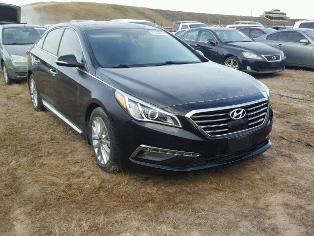 5NPE34AF6FH024449 - 2015 HYUNDAI SONATA BLACK photo 1