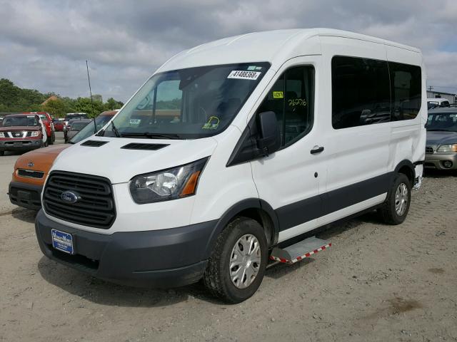 1FMZK1CM1HKA06312 - 2017 FORD TRANSIT T- WHITE photo 2