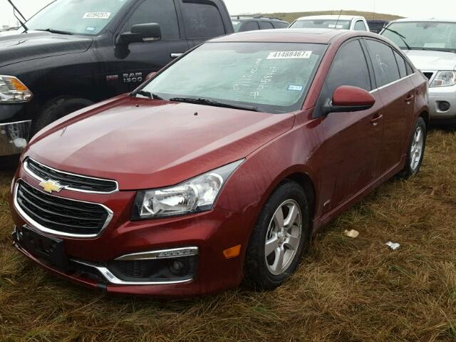 1G1PE5SB2G7135597 - 2016 CHEVROLET CRUZE LIMI RED photo 2