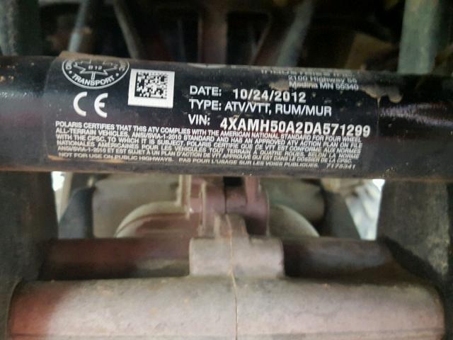 4XAMH50A2DA571299 - 2013 POLARIS SPORTSMAN RED photo 20