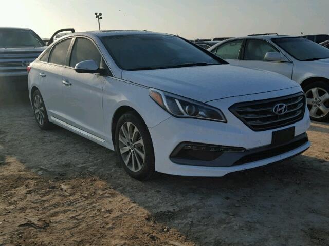 5NPE34AF1GH367204 - 2016 HYUNDAI SONATA SPO WHITE photo 1