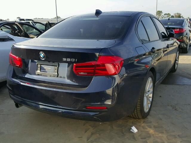 WBA8E1G50HNU13706 - 2017 BMW 320 I BLUE photo 4