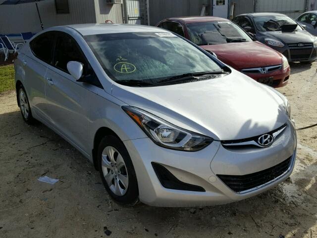 KMHDH4AE5GU481180 - 2016 HYUNDAI ELANTRA SE SILVER photo 1