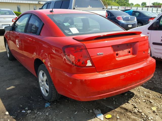 1G8AN15F87Z105717 - 2007 SATURN ION LEVEL RED photo 3