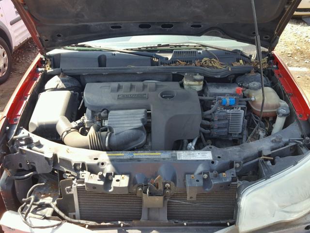 1G8AN15F87Z105717 - 2007 SATURN ION LEVEL RED photo 7