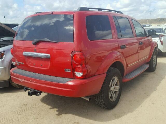 1D4HD58D75F529397 - 2005 DODGE DURANGO LI RED photo 4