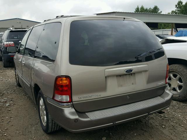 2FMDA5348YBC84459 - 2000 FORD WINDSTAR S GRAY photo 3