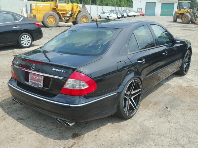 WDBUF72X37B110167 - 2007 MERCEDES-BENZ E 550 BLACK photo 4