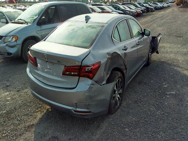 19UUB1F59FA801583 - 2015 ACURA TLX TECH SILVER photo 4