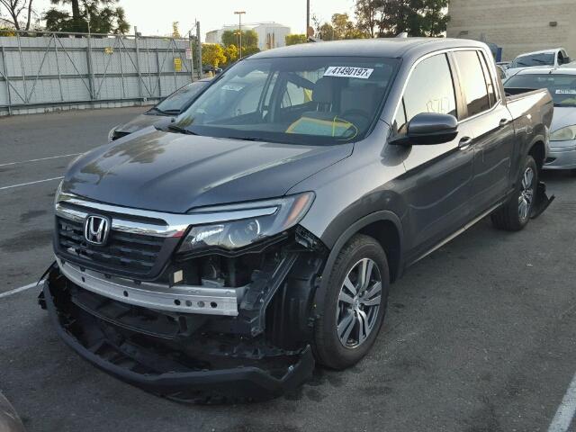 5FPYK2F41HB005747 - 2017 HONDA RIDGELINE GRAY photo 2