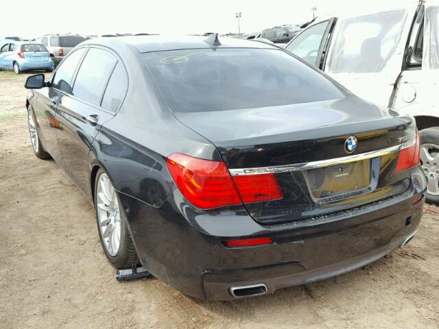 WBAKB8C56BCY66065 - 2011 BMW 750LI BLACK photo 3