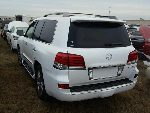 JTJHY7AX4F4170313 - 2015 LEXUS LX 570 WHITE photo 3