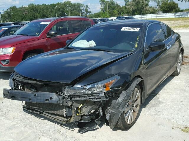 1HGCS22849A009816 - 2009 HONDA ACCORD EXL BLACK photo 2