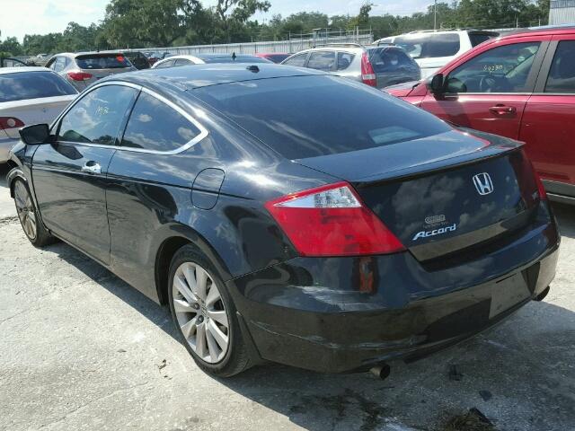 1HGCS22849A009816 - 2009 HONDA ACCORD EXL BLACK photo 3