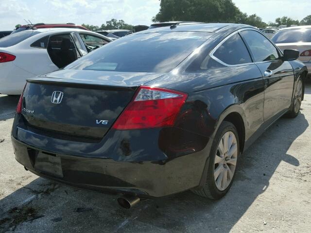 1HGCS22849A009816 - 2009 HONDA ACCORD EXL BLACK photo 4