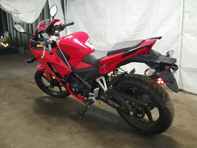 MLHNC5102F5100358 - 2015 HONDA CBR300 R RED photo 3