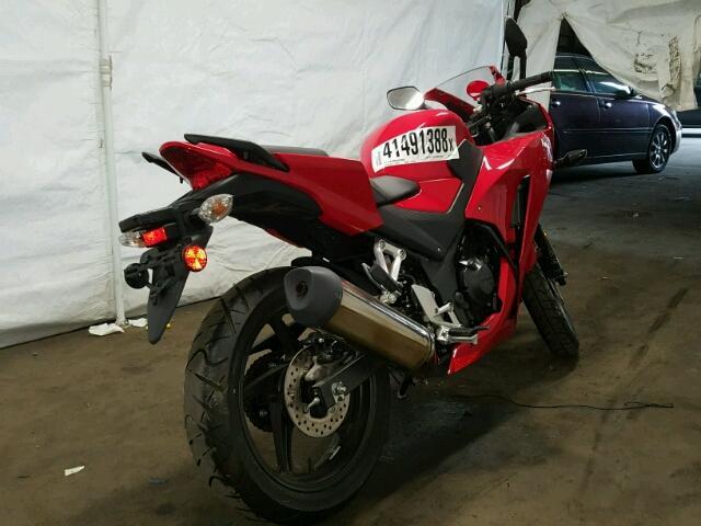 MLHNC5102F5100358 - 2015 HONDA CBR300 R RED photo 4