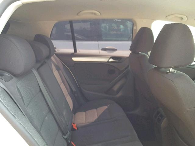 WVWDA7AJ8CW045610 - 2012 VOLKSWAGEN GOLF WHITE photo 6