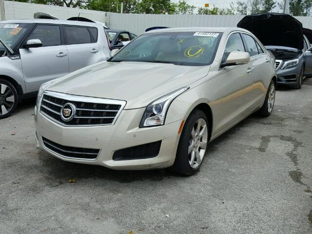 1G6AB5R39E0122469 - 2014 CADILLAC ATS LUXURY GOLD photo 2