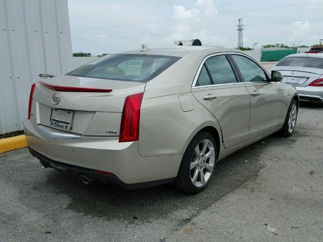 1G6AB5R39E0122469 - 2014 CADILLAC ATS LUXURY GOLD photo 4