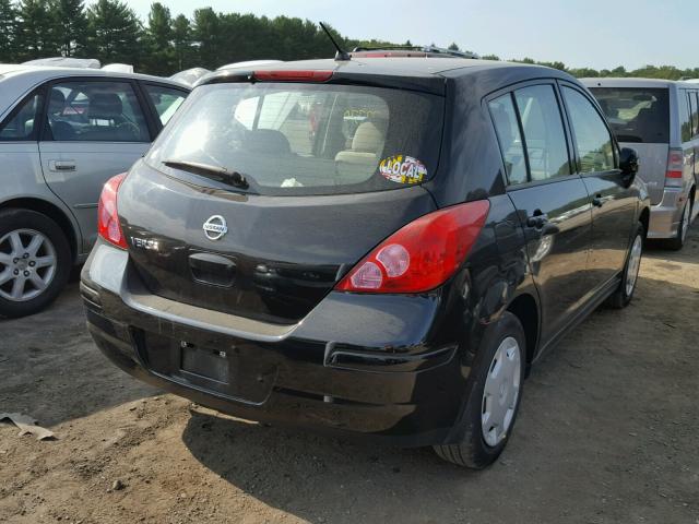 3N1BC13E19L361947 - 2009 NISSAN VERSA S BLACK photo 4