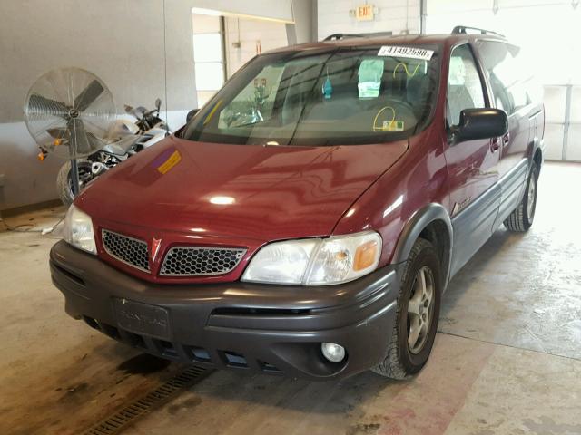 1GMDV23E45D133295 - 2005 PONTIAC MONTANA RED photo 2