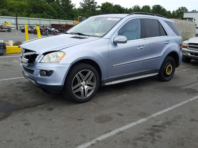 4JGBB86E58A355462 - 2008 MERCEDES-BENZ ML 350 BLUE photo 2