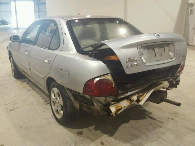 3N1CB51D94L485675 - 2004 NISSAN SENTRA SILVER photo 3