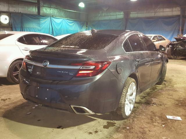 2G4GU5GX2H9135268 - 2017 BUICK REGAL GS CHARCOAL photo 4