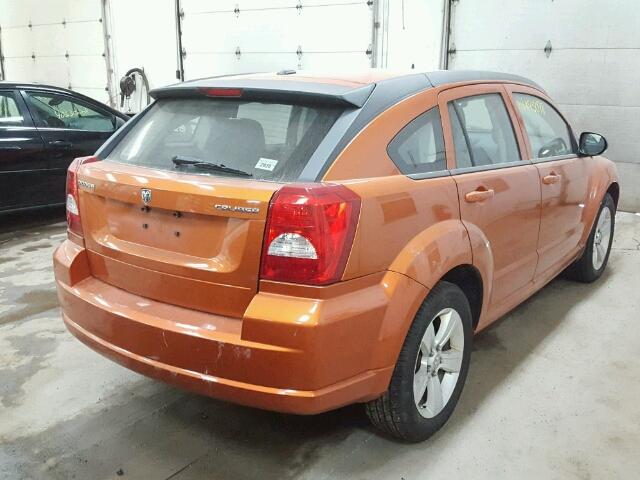 1B3CB3HA4BD268570 - 2011 DODGE CALIBER MA ORANGE photo 4