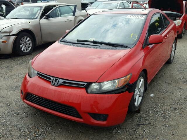 2HGFG12948H513090 - 2008 HONDA CIVIC EXL წითელი ფოტო 2