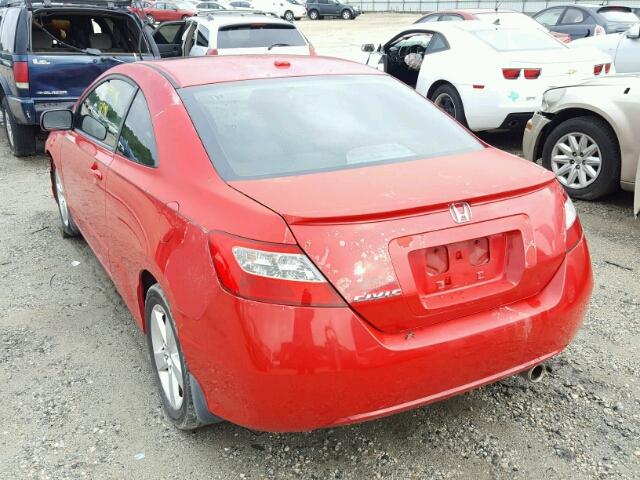 2HGFG12948H513090 - 2008 HONDA CIVIC EXL წითელი ფოტო 3