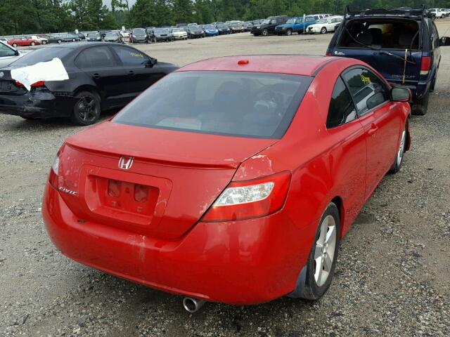 2HGFG12948H513090 - 2008 HONDA CIVIC EXL წითელი ფოტო 4