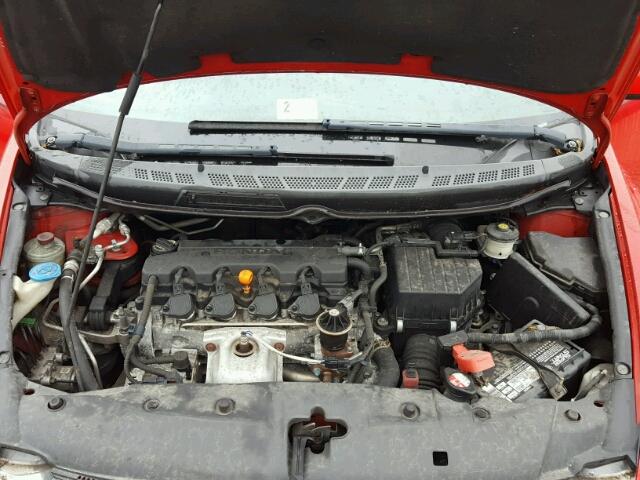 2HGFG12948H513090 - 2008 HONDA CIVIC EXL წითელი ფოტო 7