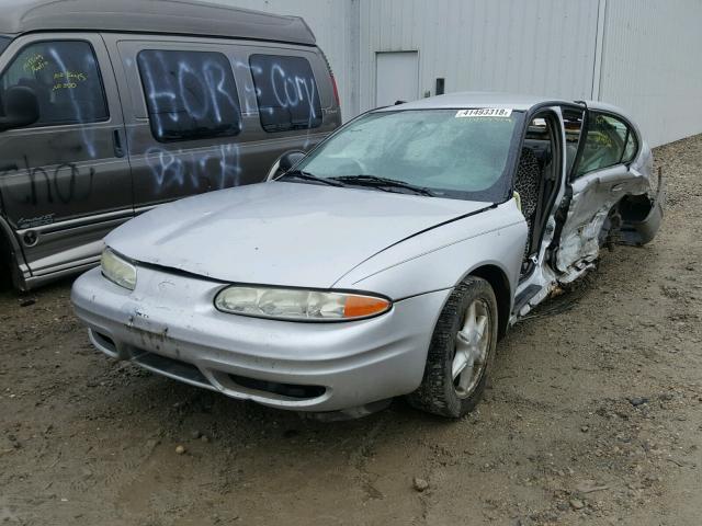 1G3NL52E24C190925 - 2004 OLDSMOBILE ALERO GL SILVER photo 2