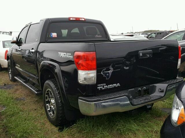 5TFEY5F15CX116771 - 2012 TOYOTA TUNDRA CRE BLACK photo 3