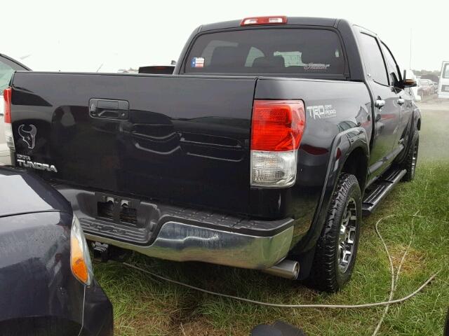 5TFEY5F15CX116771 - 2012 TOYOTA TUNDRA CRE BLACK photo 4