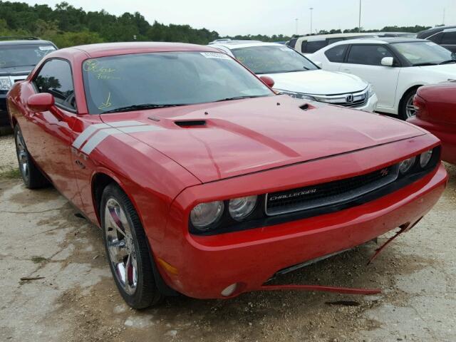 2C3CDYBT9DH594150 - 2013 DODGE CHALLENGER RED photo 1