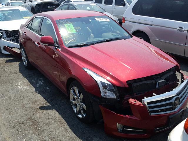 1G6AK5SX7D0162674 - 2013 CADILLAC ATS PERFOR RED photo 1