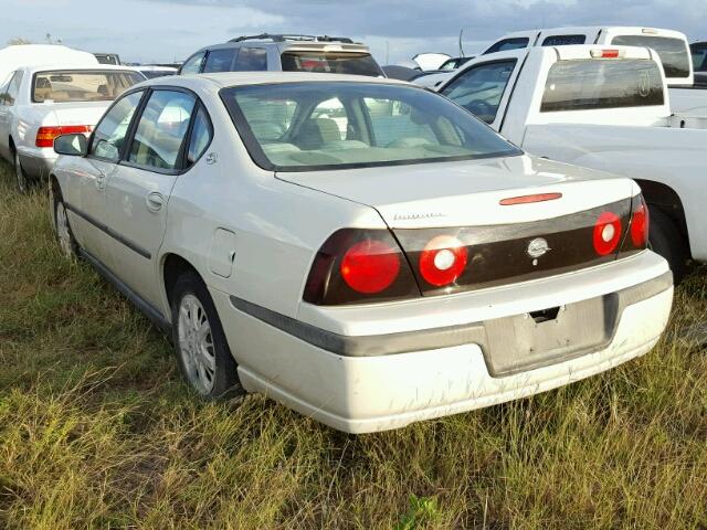 2G1WF52EX49299127 - 2004 CHEVROLET IMPALA CREAM photo 3