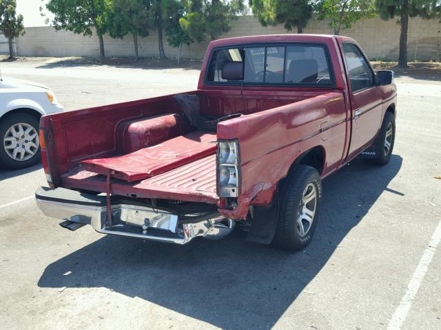 1N6SD11S2MC427037 - 1991 NISSAN TRUCK SHOR RED photo 4