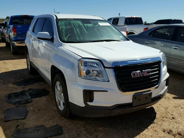 2GKALMEK7G6176854 - 2016 GMC TERRAIN WHITE photo 1