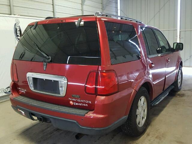 5LMFU27586LJ03484 - 2006 LINCOLN NAVIGATOR RED photo 4