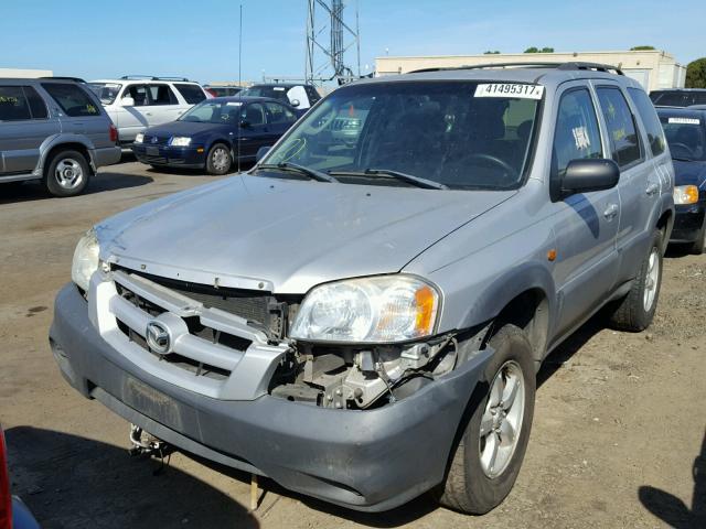 4F2YZ92Z35KM11199 - 2005 MAZDA TRIBUTE I SILVER photo 2