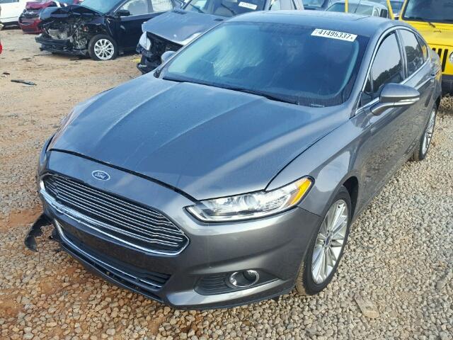 3FA6P0HR5DR188020 - 2013 FORD FUSION SE GRAY photo 2